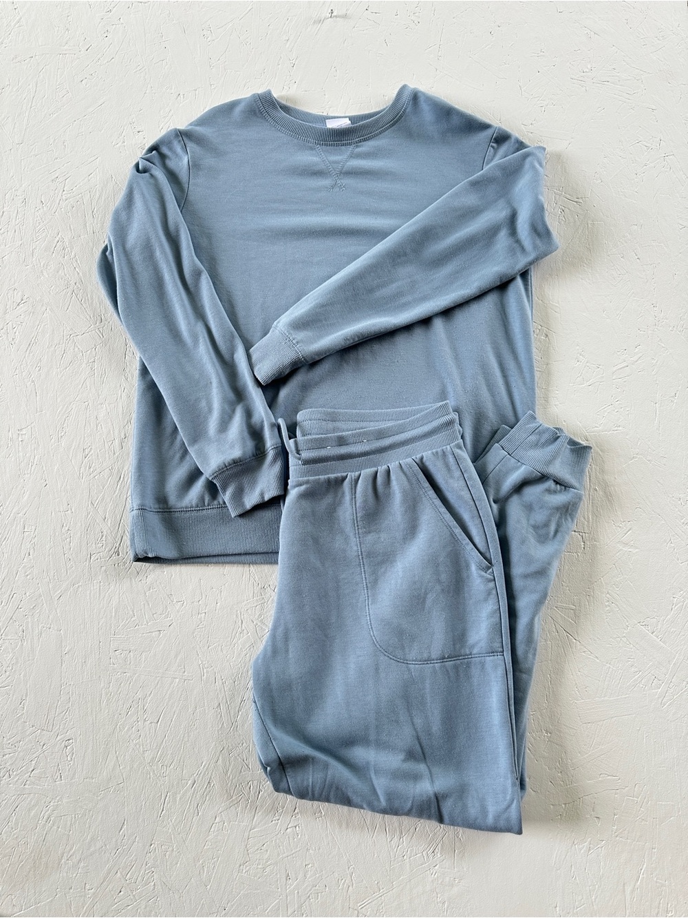 stars above Light Blue Cozy Sweatshirt and Joggers Set
